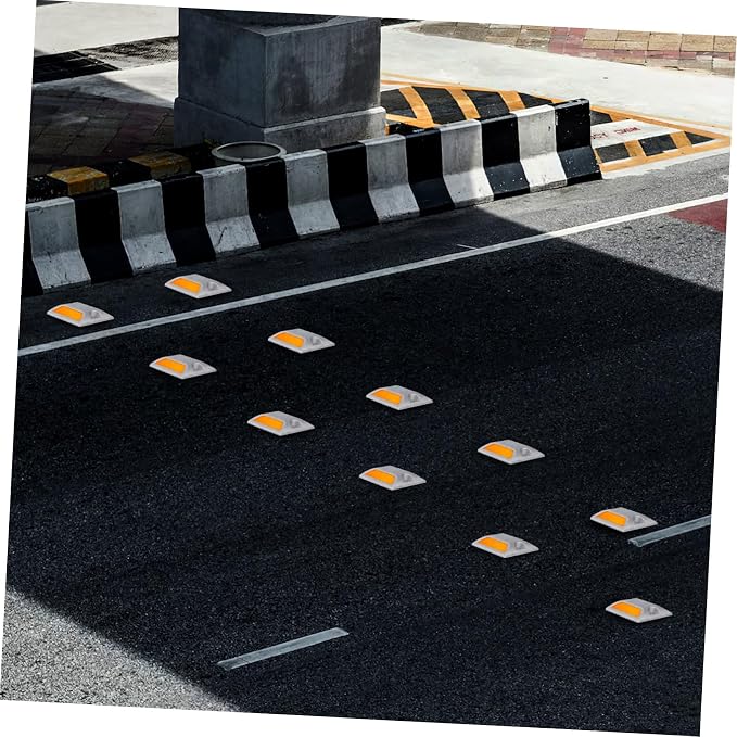 Marcadores reflectantes de aluminio para carretera 2 piezas miniatura 7