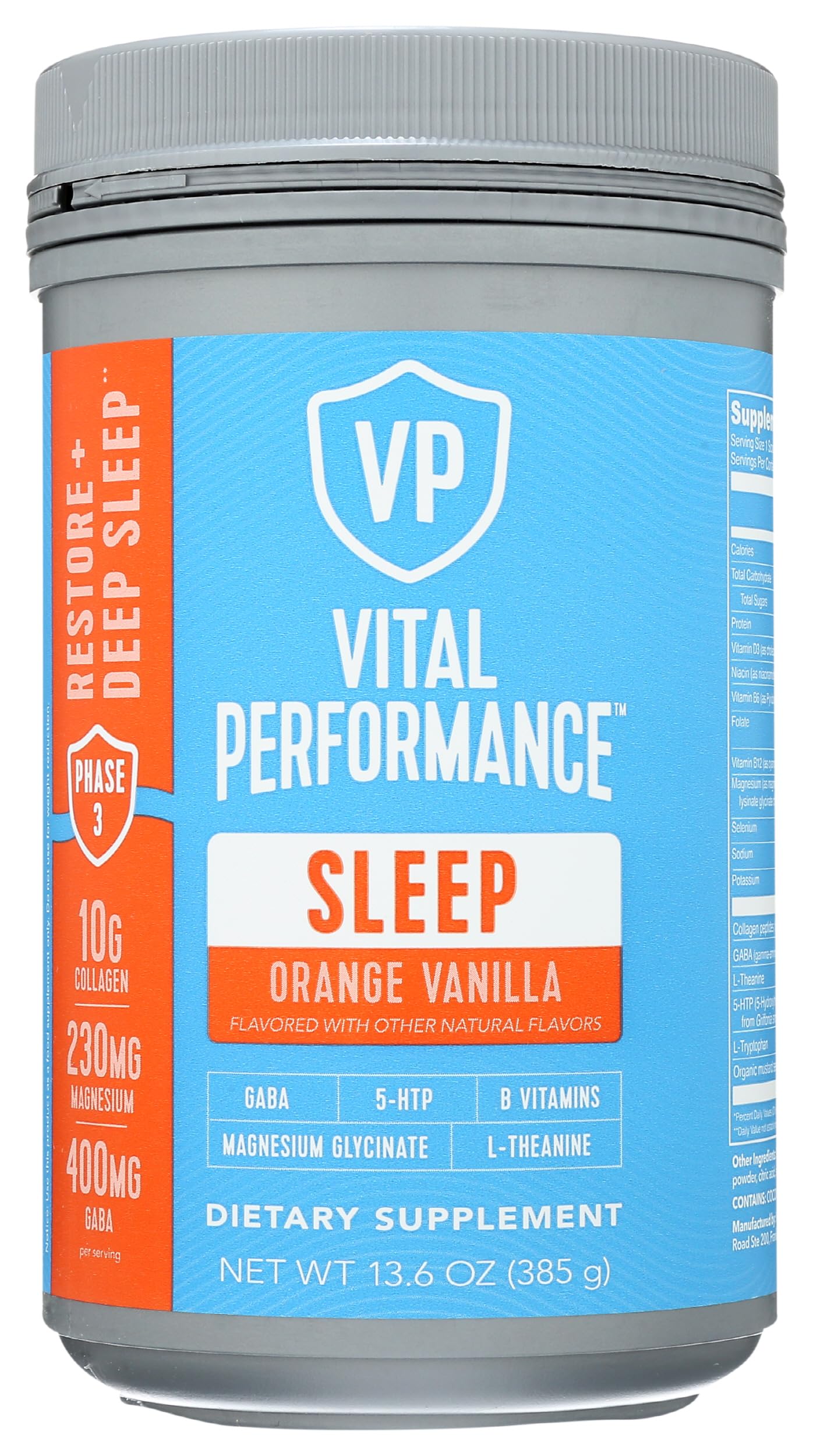 Vital Proteins Vital Performance Sleep Orange Vanilla, 13.6 OZ