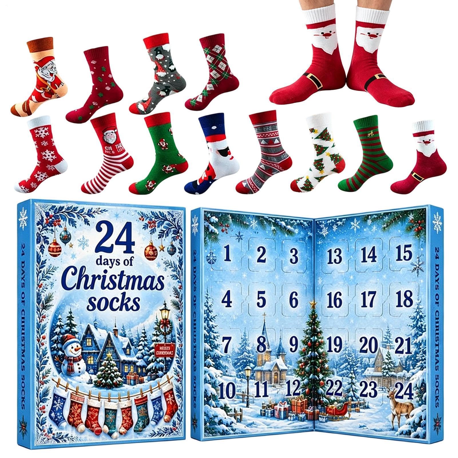 Calendario Navideño De Adviento 12 Días Suministros Para Navidad