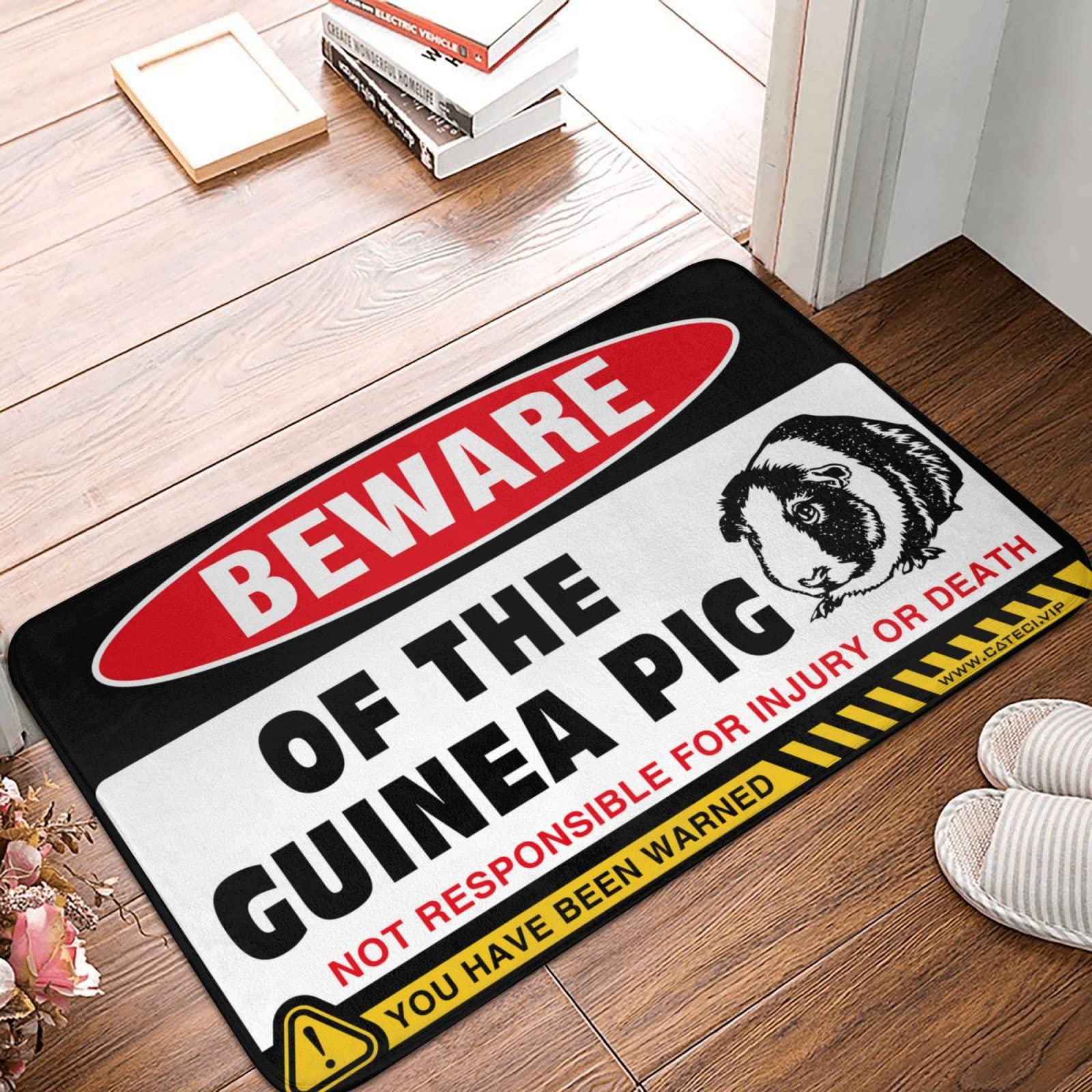 Tapis de cuisine de ferme attention cochon d'Inde pour une déco chaleureuse 50x80 cm