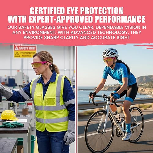 Miniatura 6 de Anteojos de seguridad Navigator, de Safety Girl, rosado, (Pink Amber), 1