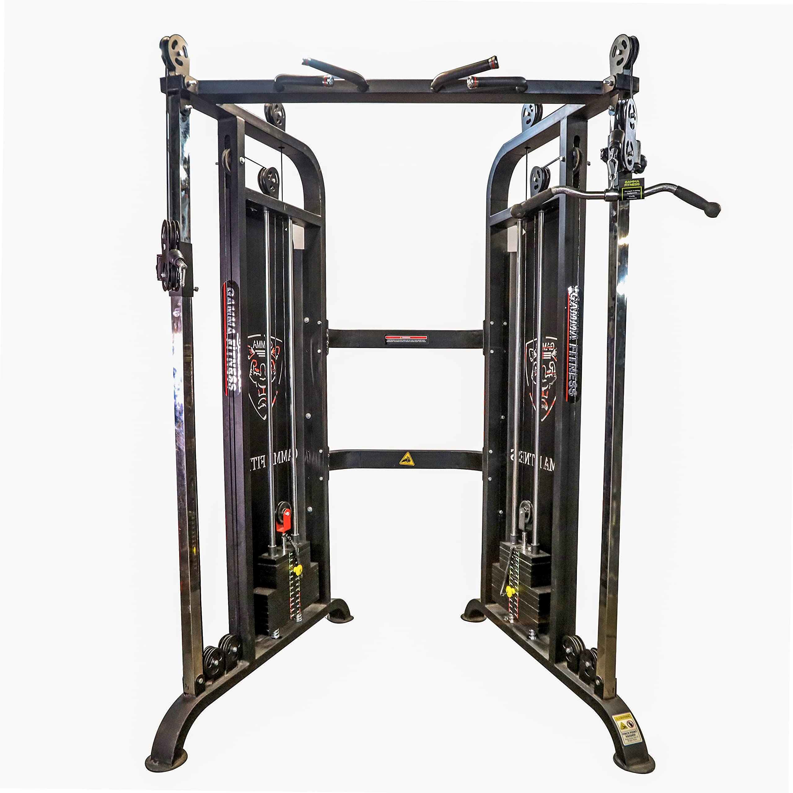 Gamma Fitness Functional Trainer for Commercial Gym or Home Gym with Imported Iron Weight Stack, Stainless Steel Panels & Imported Accessories FT-05 | Home Gym Machine-image-41