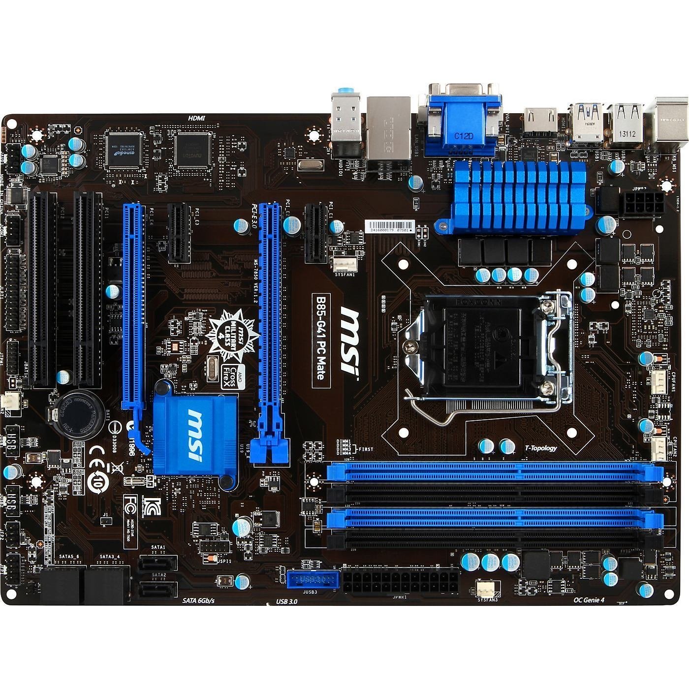 Amazon.com: MSI Intel B85 LGA 1150 DDR3 USB 3.1 ATX Motherboard