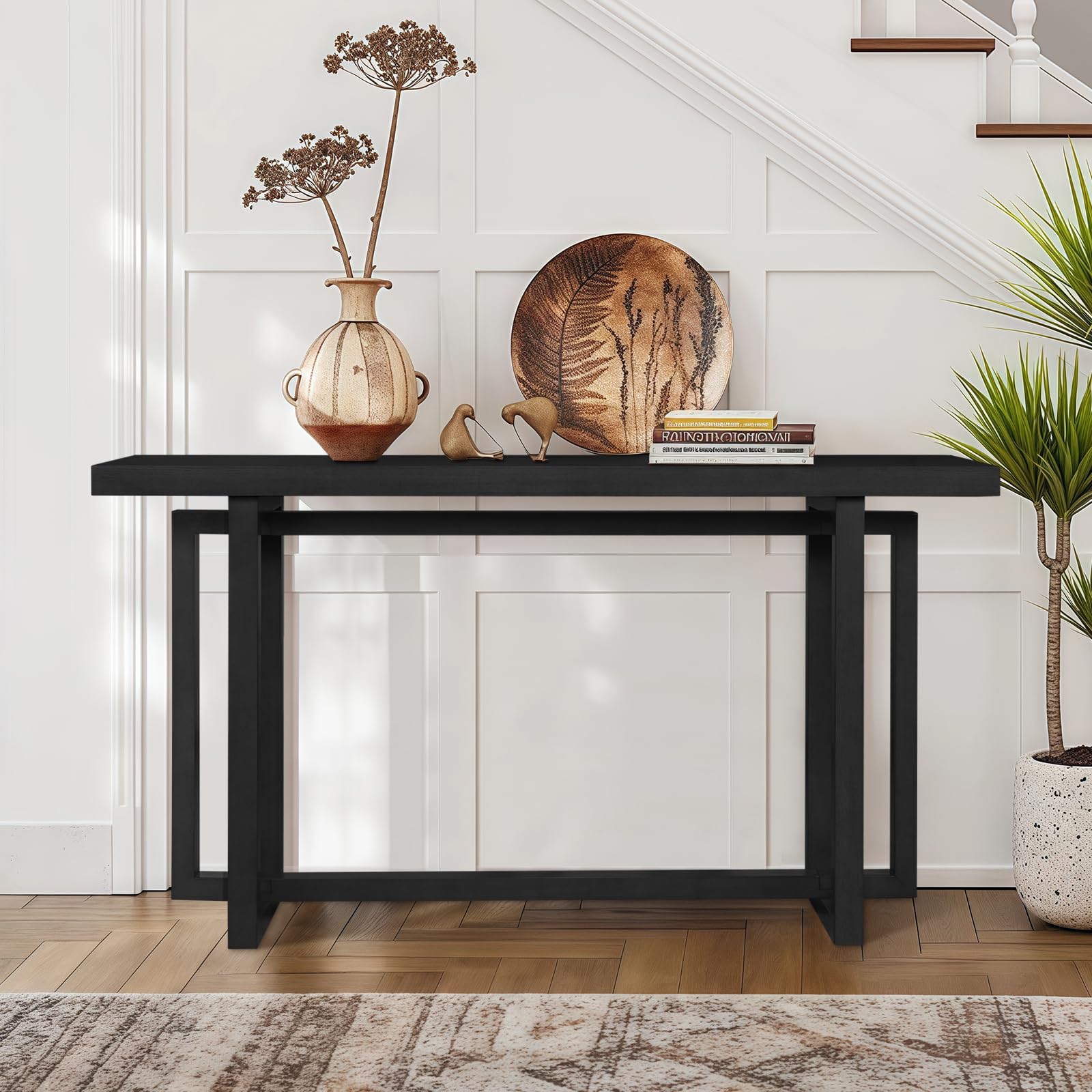 Distressed Console Table Greek Key Apron Distressed Console Table