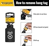 Vista 6 de RIGOR 11004 - Enchufe de impacto de tuerca de eje de 1.260 in, accionamiento de 1/2 pulgada, 6 puntos, profundo, CR-MO, métrico, ajuste rápido