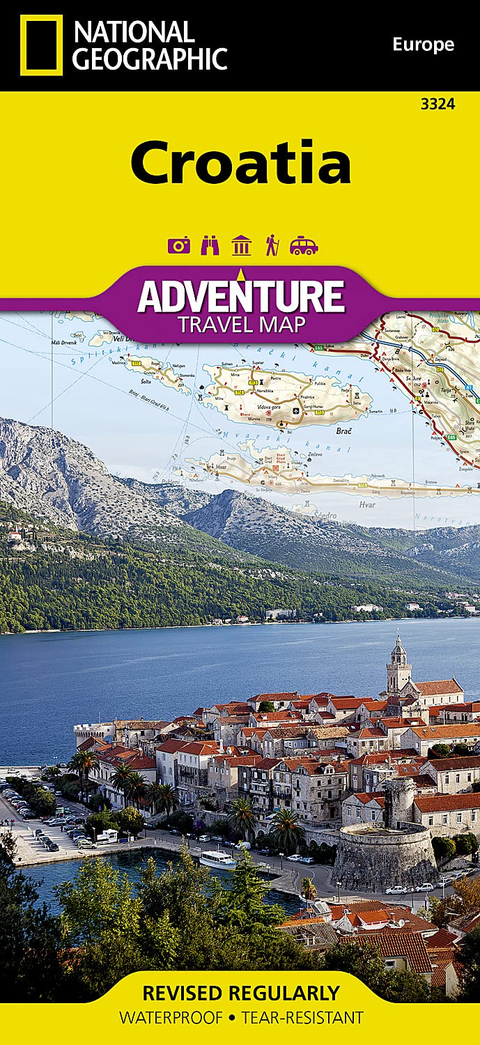 Croatia Map (National Geographic Adventure Map, 3324)