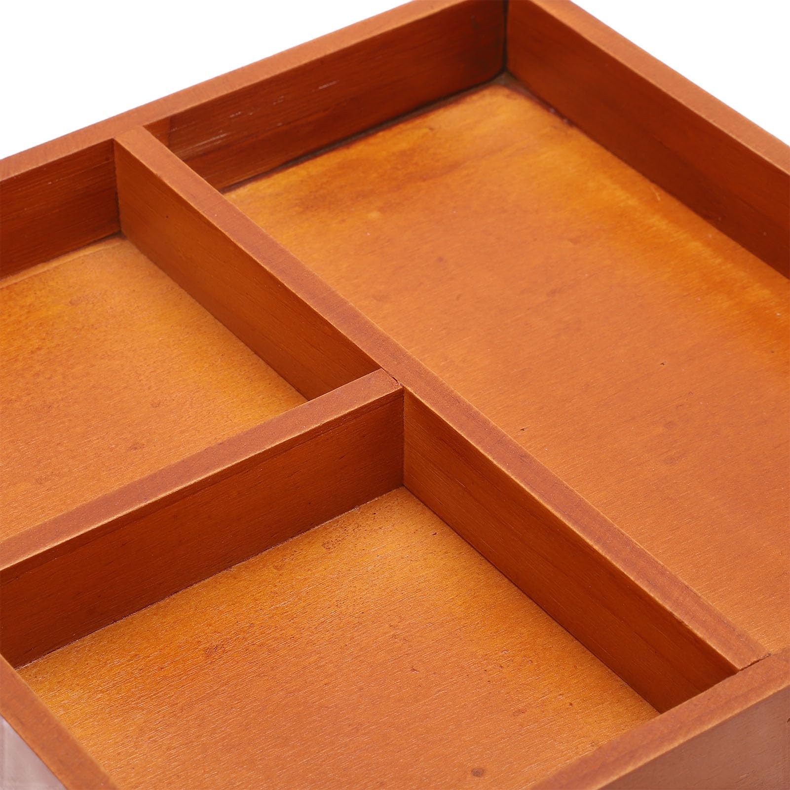 Organizer per trucchi ruotante a 360° in legno con scomparti multipli, portaoggetti da scrivania, espositore per cosmetici, espositore per cosmetici, portaoggetti