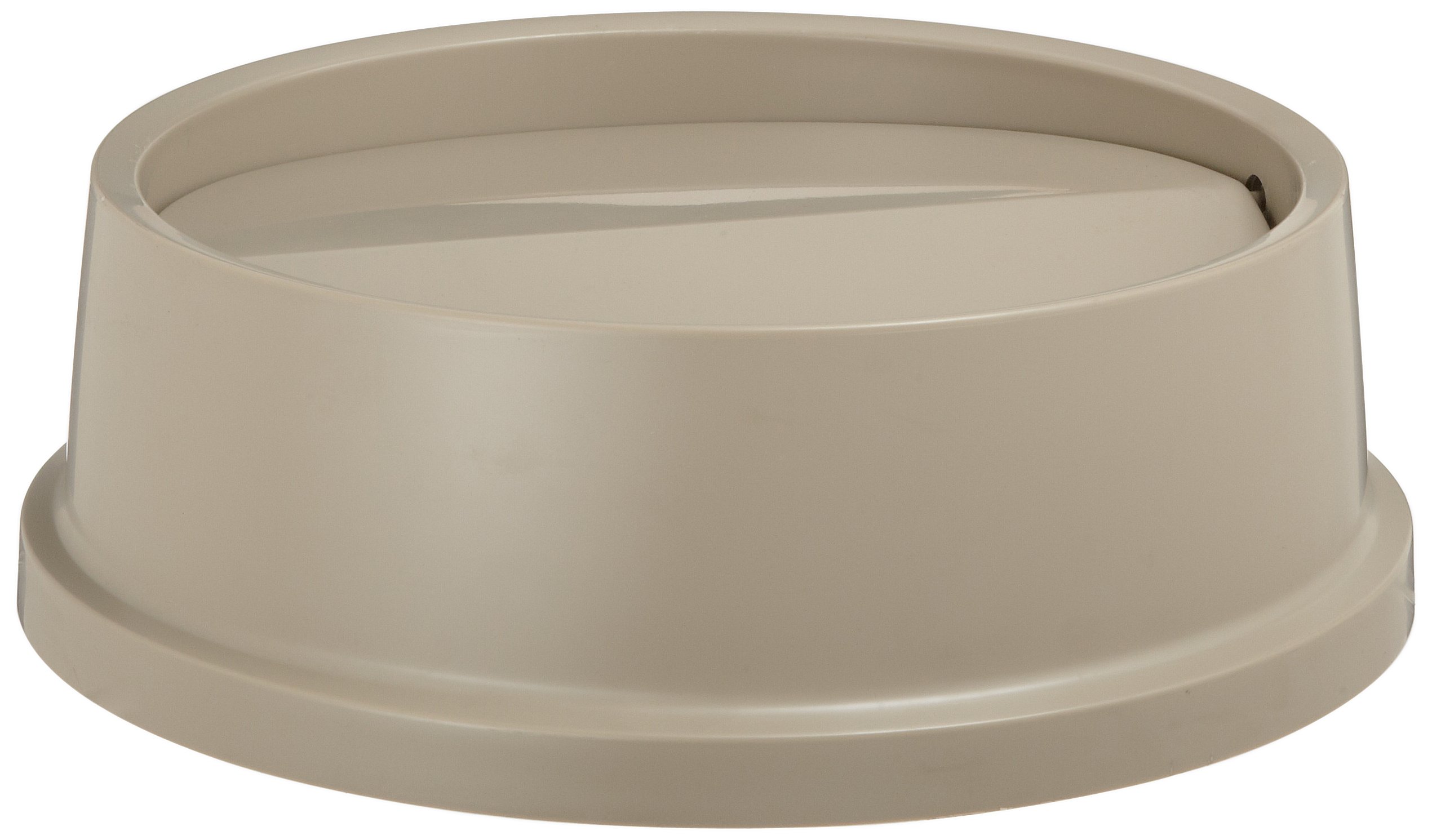 Rubbermaid Commercial Swing Top Lid For Round Trash Cans – Beige, 16.125 Inch