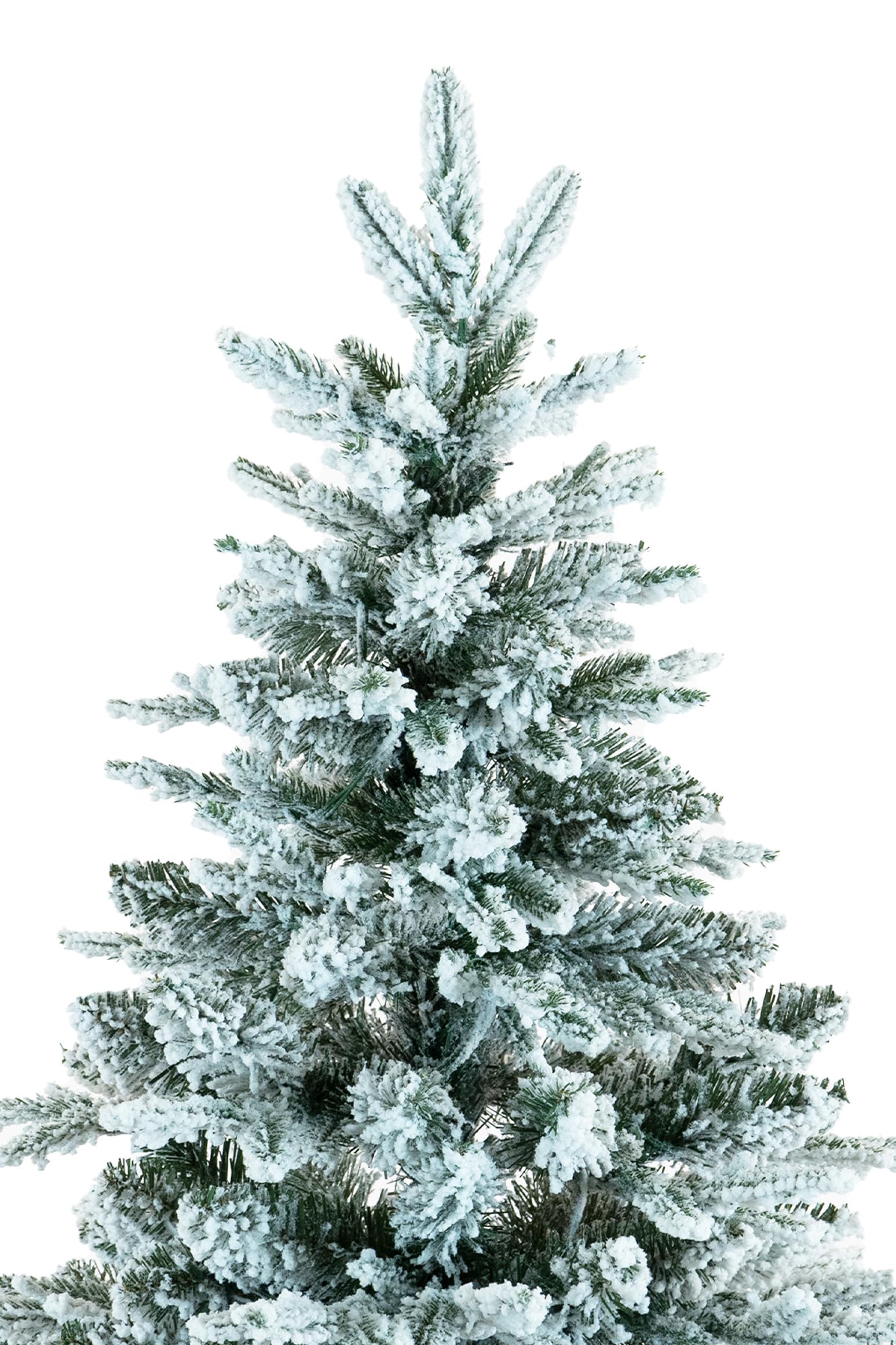 BOP Albero di Natale Innevato NewArtemide 180 cm, con Base Tronco Incorporata, Fogliame in PE Real Touch e PVC, Borsa Omaggio, Apertura ad Ombrello