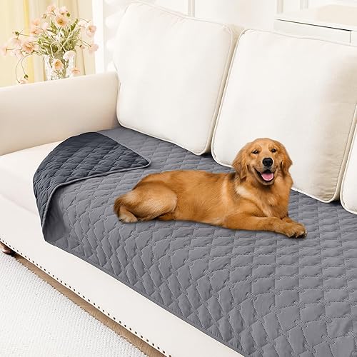 Miniatura 45 de Smiry Manta Impermeable para Cama de Perro 30x70, Manta Suave Reversible para Mascotas, Cubierta Lavable a Prueba de Fugas para Sofá de Gatos y Azul