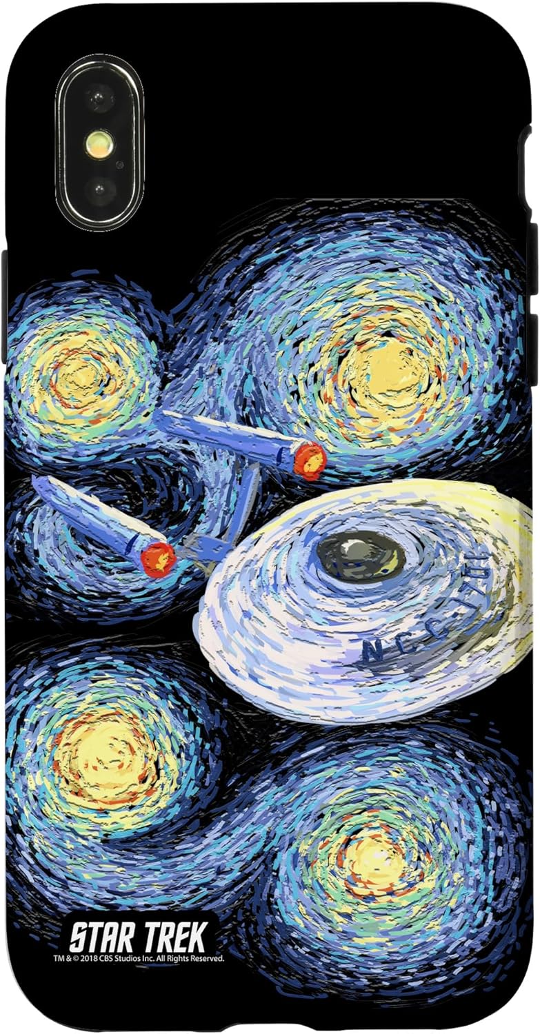 Star Trek: The Original Series Enterprise Starry Night Case for iPhone 14