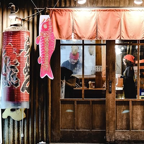 Miniatura 6 de jojofuny Viento de carpa japonesa, serpentina de carpa, decoración japonesa, bandera de pez, calcetines de viento Koi, para el hogar al aire libre,