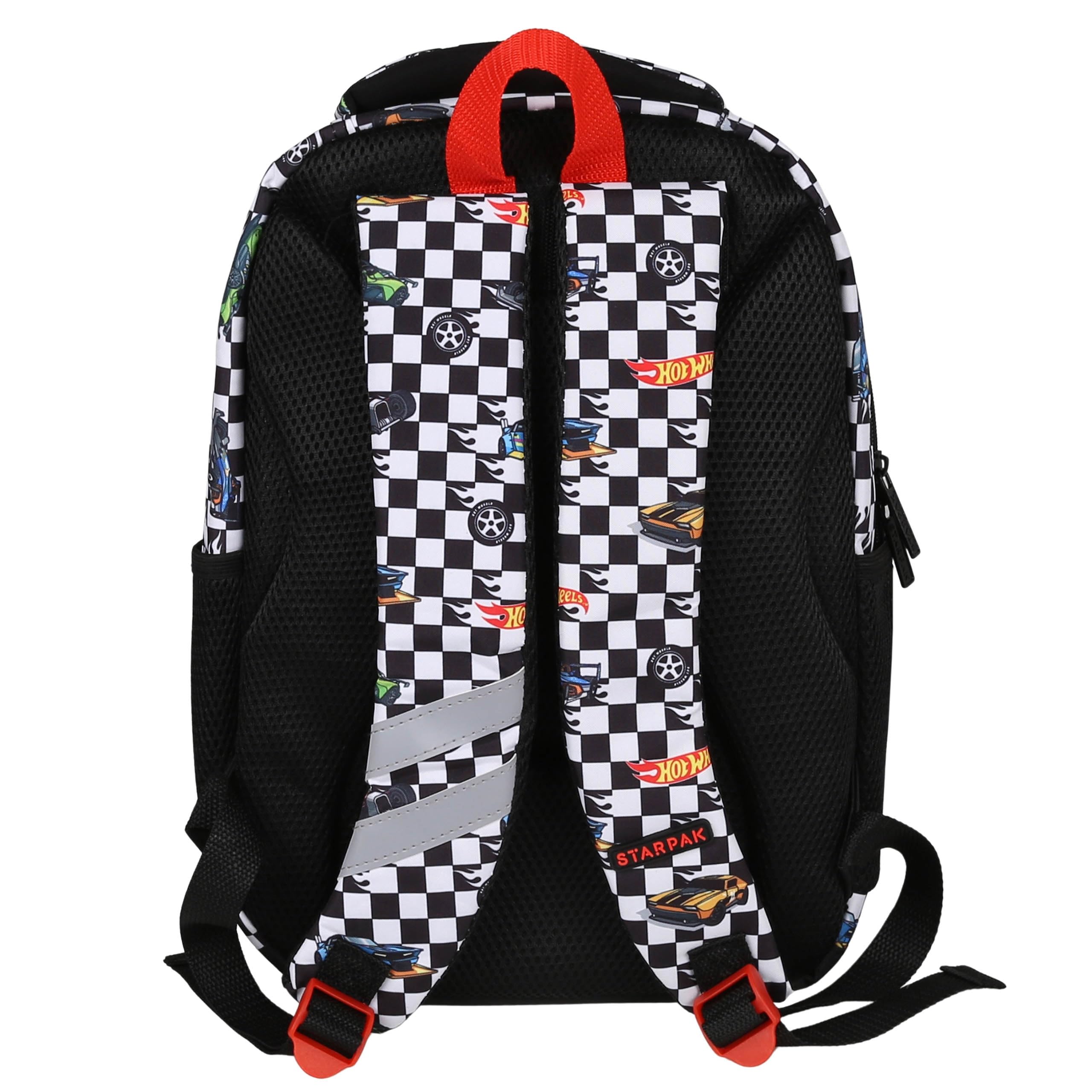 sarcia.eu Hot Wheels Mochila escolar acolchada para niño, con reflectores, 3 compartimentos 40x29x20cm, 23l (Multicolor Hot Wheels)