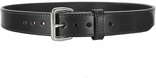 Daltech Force Cinturón de cuero Bull Hide Cinturón de transporte oculto CCW cosido de 1.5 pulgadas de ancho de 14 a 15 onzas de grosor, fabricado