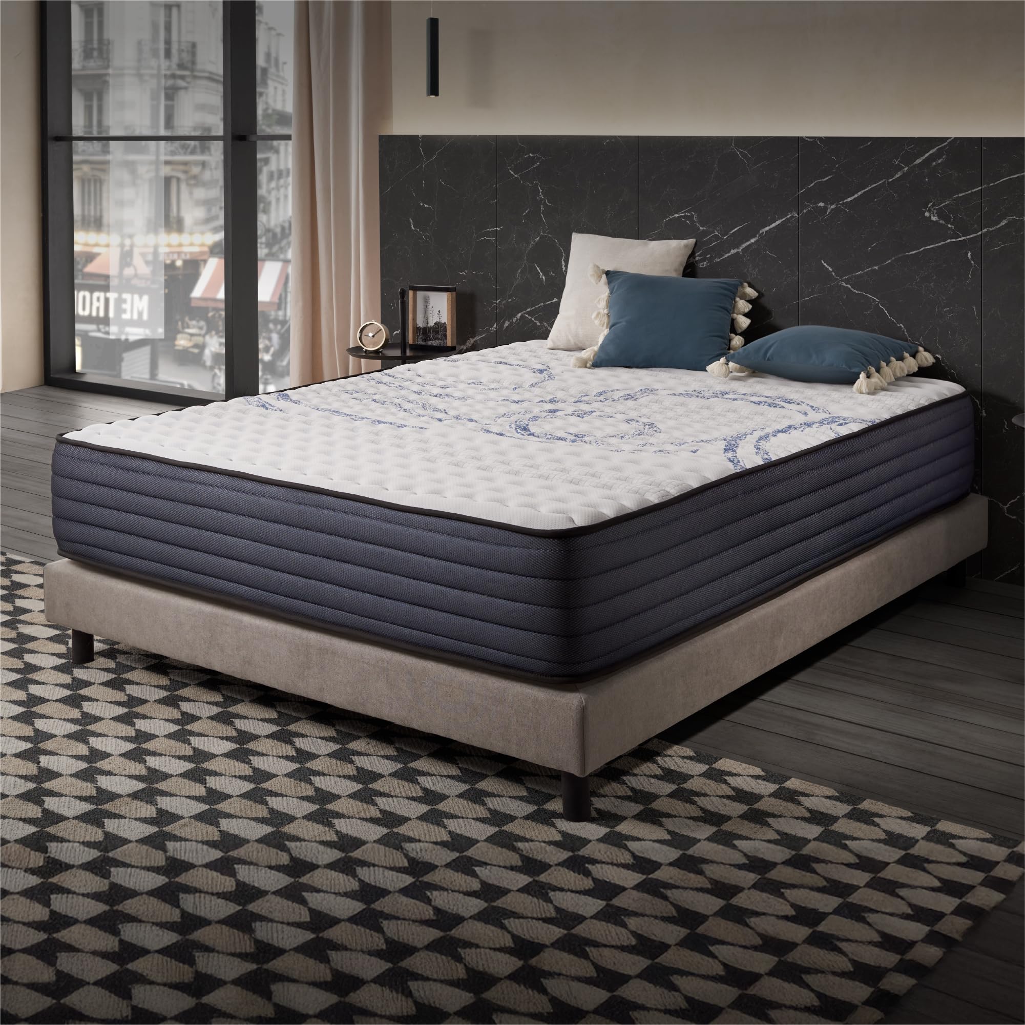 Naturalex - PerfectSleep - Matratze 160x200 cm - Höhe 30 cm | Kaltschaummatratze - 160x200 - H4 - Ergonomie + Hypoallergen + Wendbar - Latex Blue 7 Zonen - Öko-Tex Zertifiziert