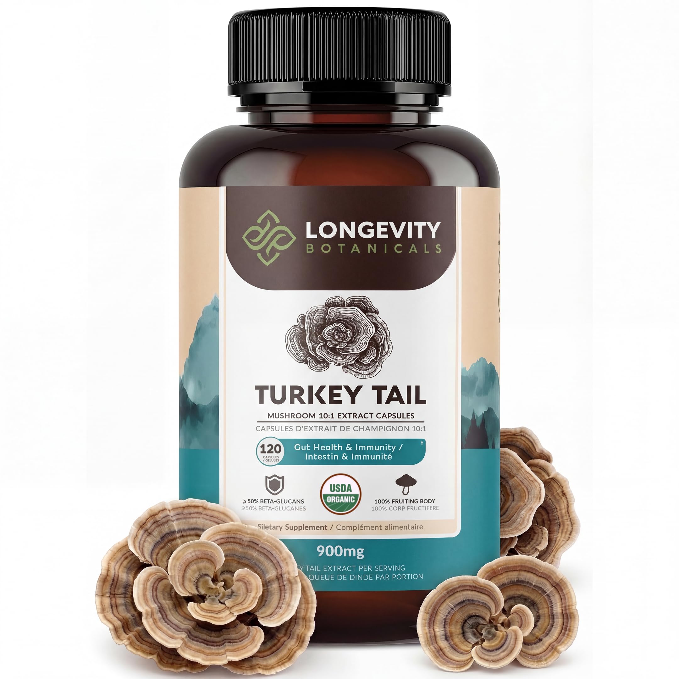 Longevity Botanicals Turkey Tail Capsules