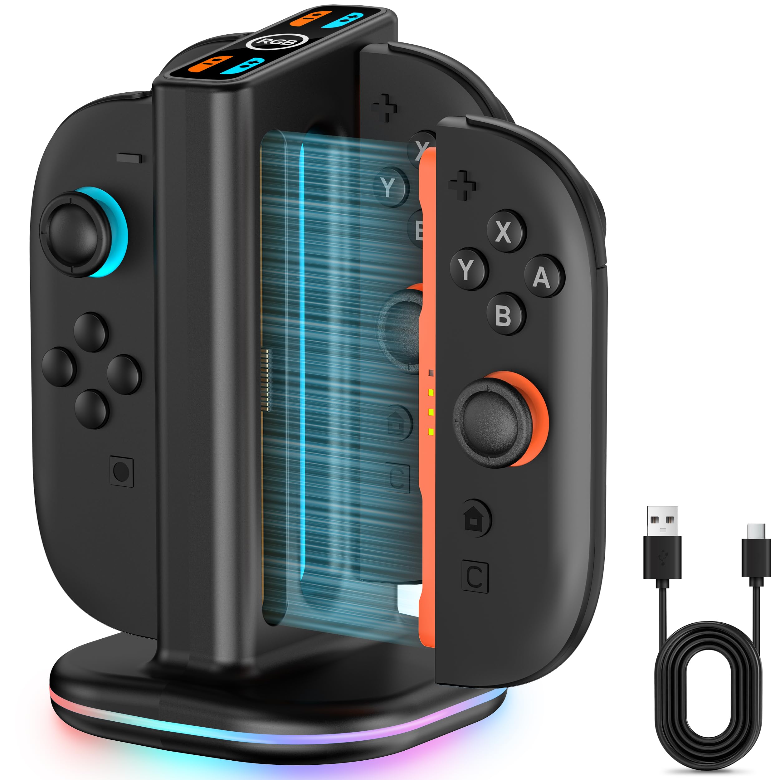 Amazon.co.jp: Switch 2 ジョイコン 充電器スタンド Joy-Con用 4 in 1