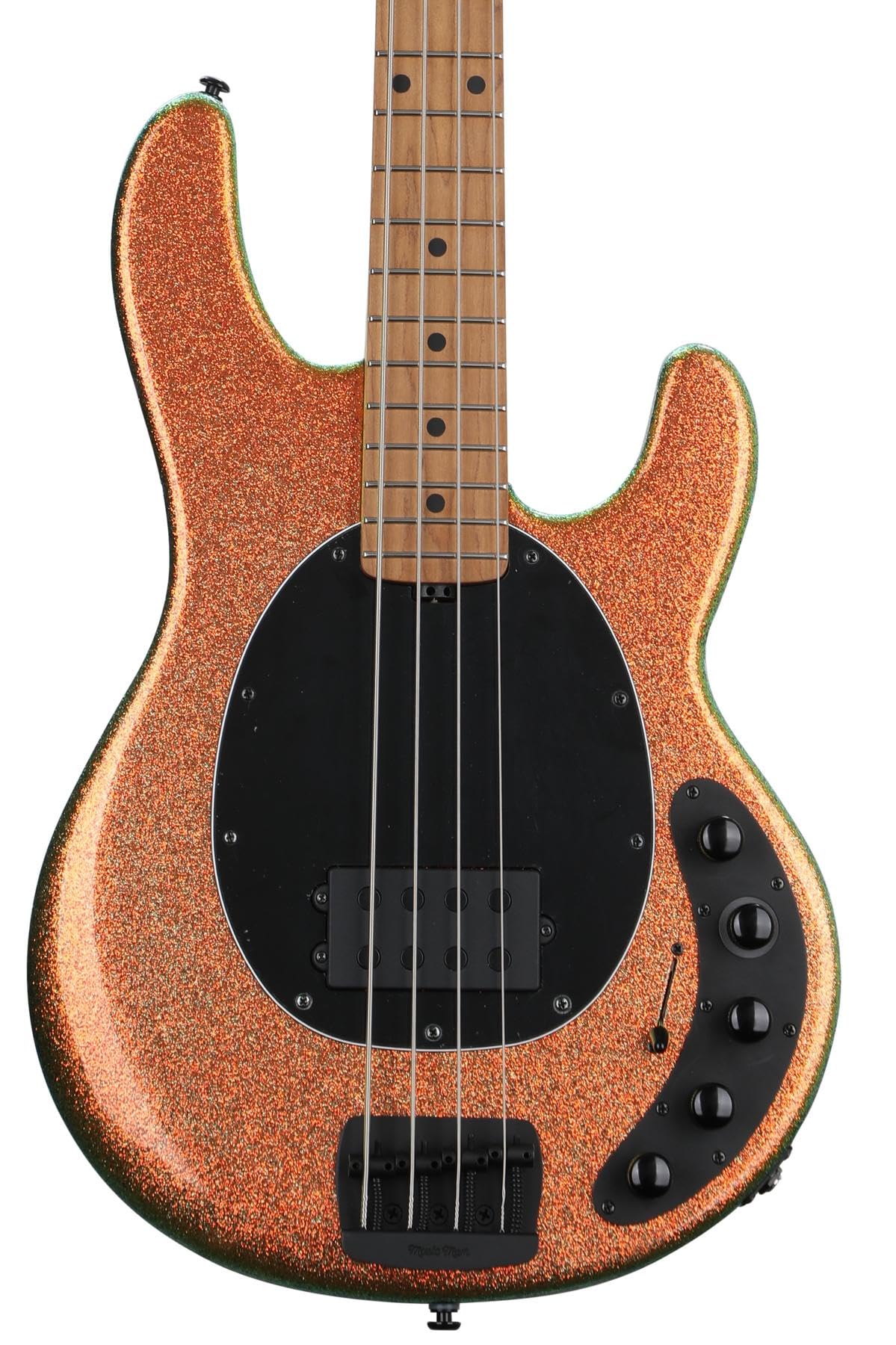 Ernie Ball Music Man DarkRay Bass Guitar - Gold Bar with Maple Fingerboard