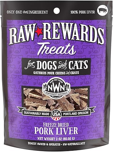 Miniatura 22 de Northwest Naturals Raw Rewards Golosinas de pechuga de pollo liofilizadas para perros y gatos, piezas de tamaño de bocados, saludable, 1