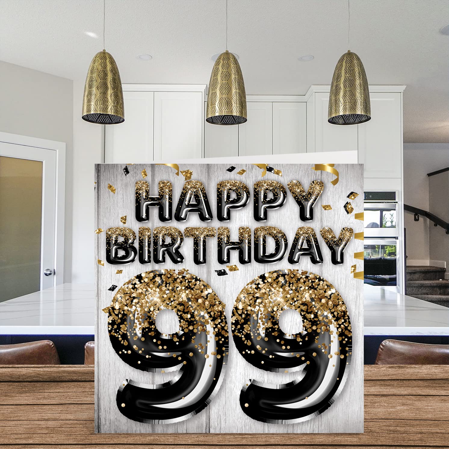 MAGJUCHE Silver 99th Birthday Card - Laser Cut Glitter Card For Grandfather Or Father