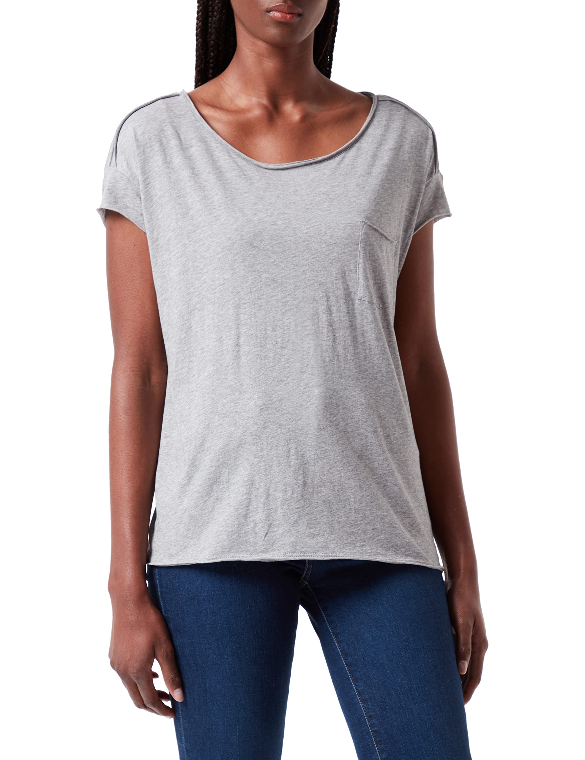 Marc O'Polo Denim Damen T-Shirt aus Bio-Baumwolle Relaxed Fit