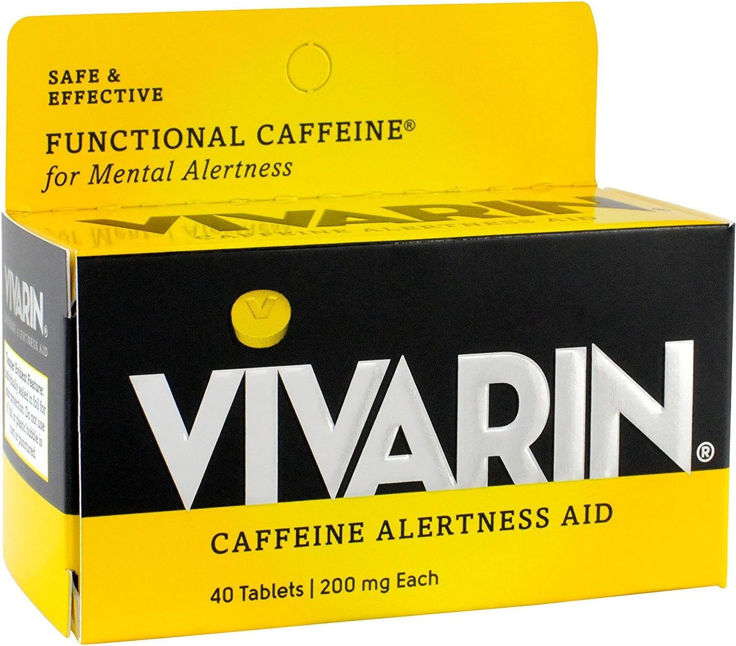 Caffeine Alertness Aid, Tablets 40 ea (Pack of 2)