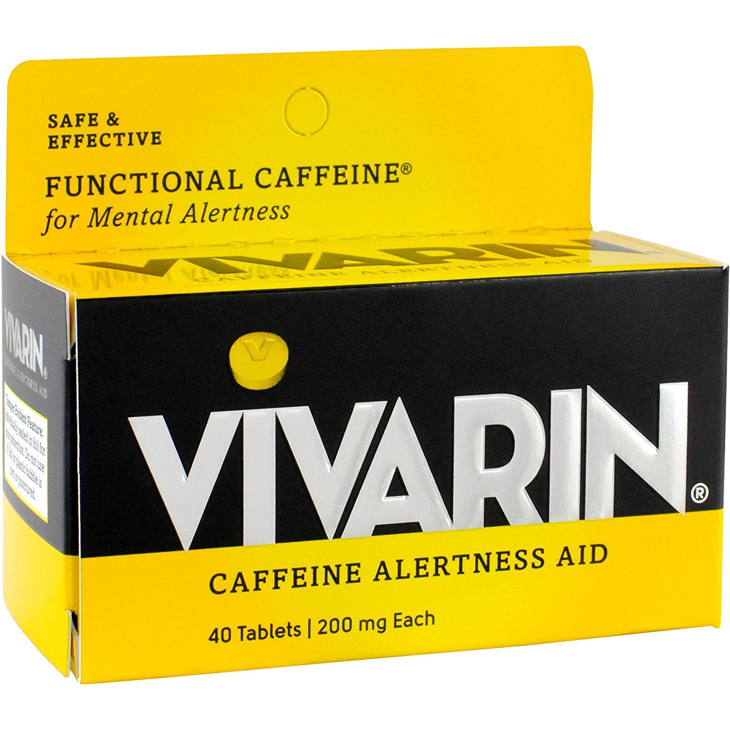 Caffeine Alertness Aid, Tablets 40 ea (Pack of 2)
