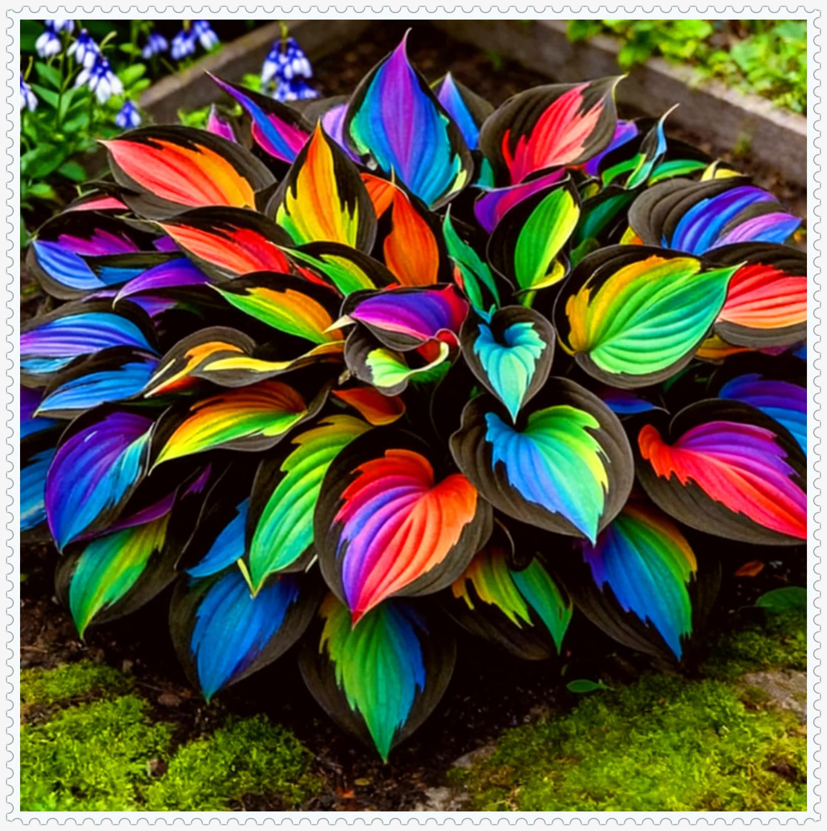 Rare Hosta, Shade-Tolerant Perennials, Use for Ground Cover & Pots, Create Cool Shaded Gardens/Hardy Perennial, Excellent Display-4 hosta Bulbs-G