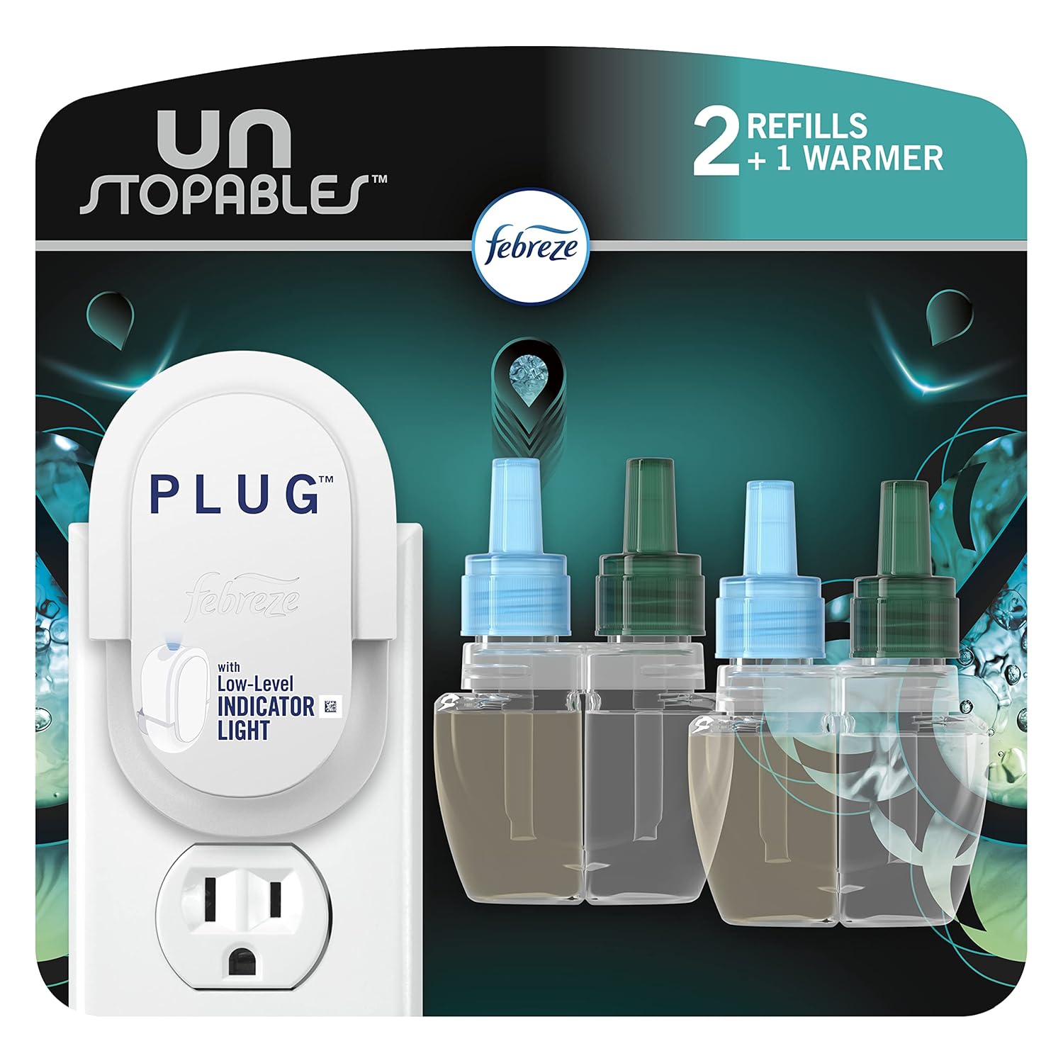 Febreze Plug in Fresh Scent Refill 1 Warmer 2 Oil Refills