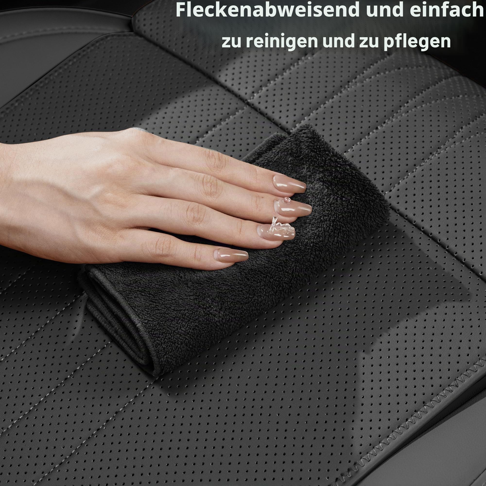 Autositzverlängerung Beinstütze, Sitzverlängerung für Fahrer, Stützkissen für Fahrersitze, Bürostuhl Bezug mit Beinverlängerung, Autositzkissen Beinauflage, Schwarz
