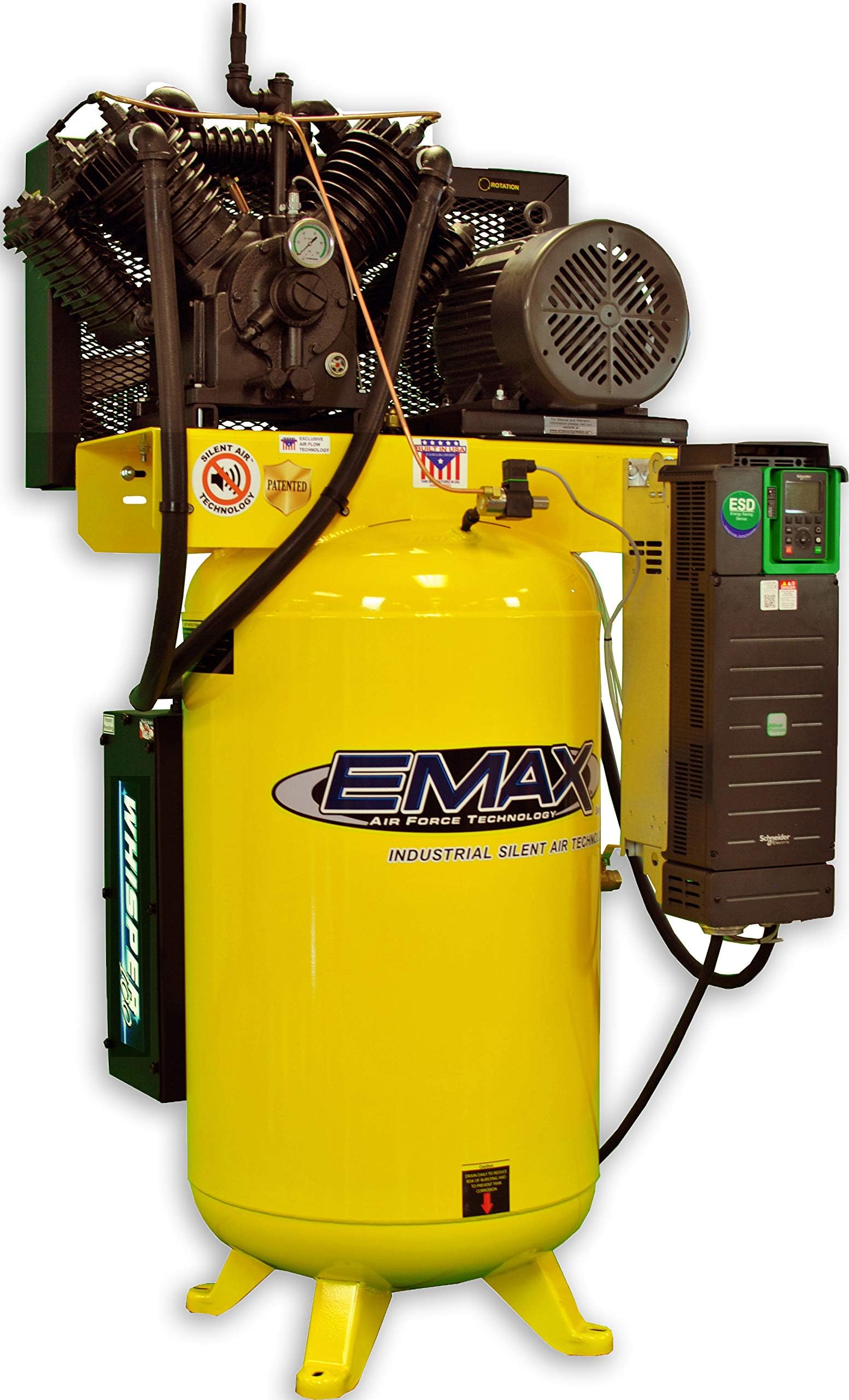 7.5 HP Smart Air Compressor, Variable Speed, Single Phase, Industrial Plus Silent Air Series, Model EPV07V080V13 by EMAX Compressor
