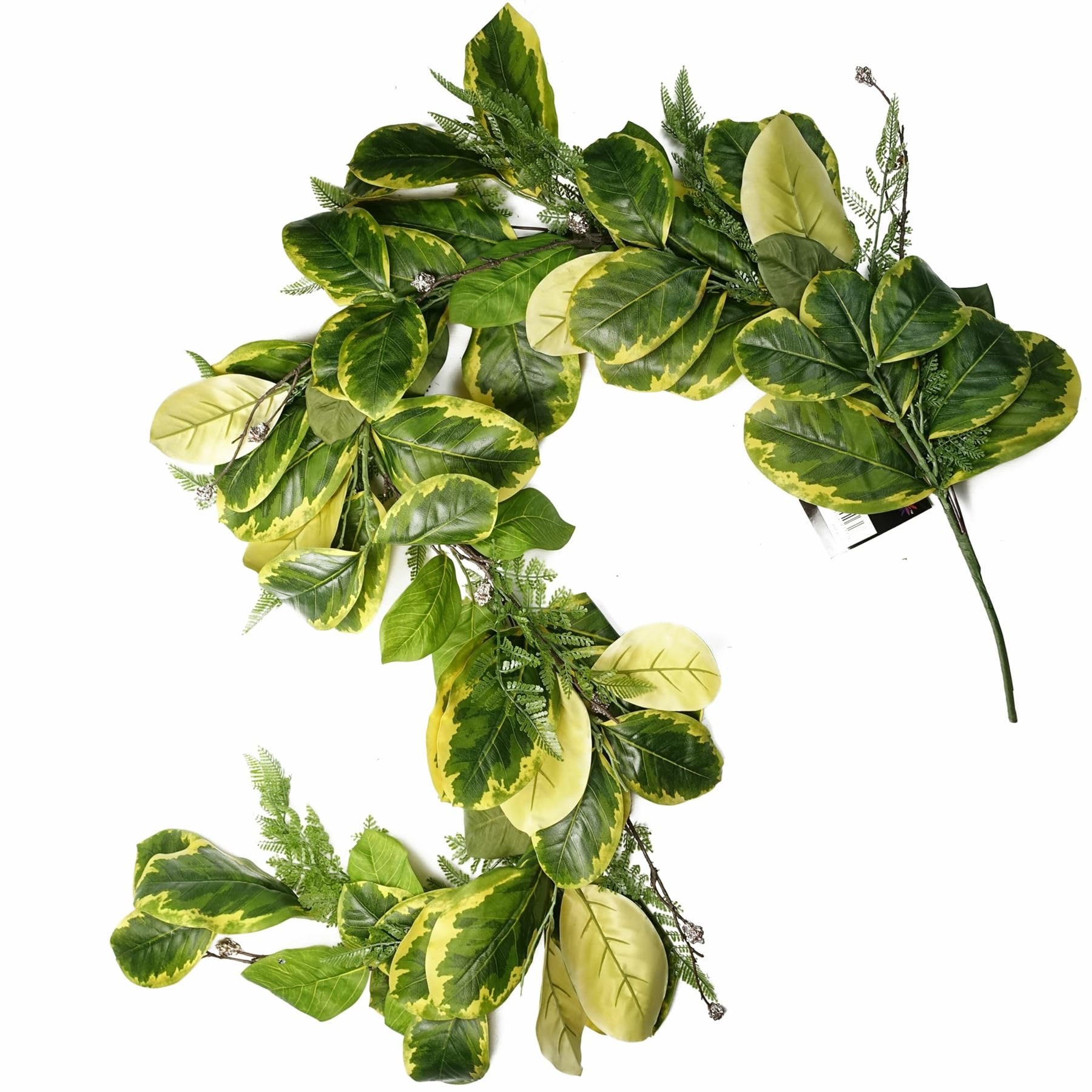 Leaf 180Cm Artificial Garland Trailing Hanging Golden Ficus Plant from B&Q