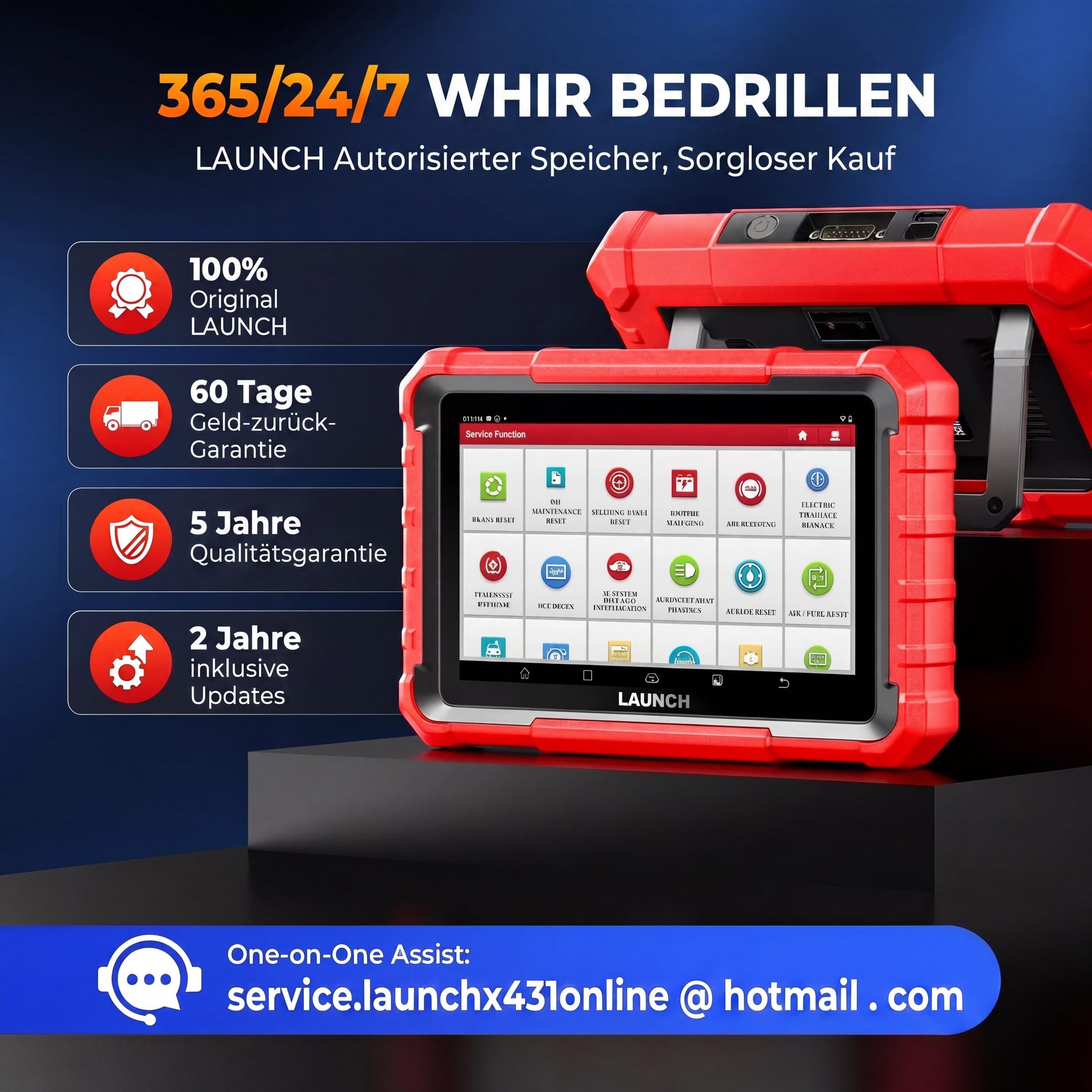 LAUNCH X431 Pros Elite OBD2 Diagnosegerät Auto, Bidirektional Scanner mit ECU Codierung, Voll Systemdiagnose, 45+ Servicefunktionen, CANFD & DOIP, FCA Autoauth, 2 Jahren Update