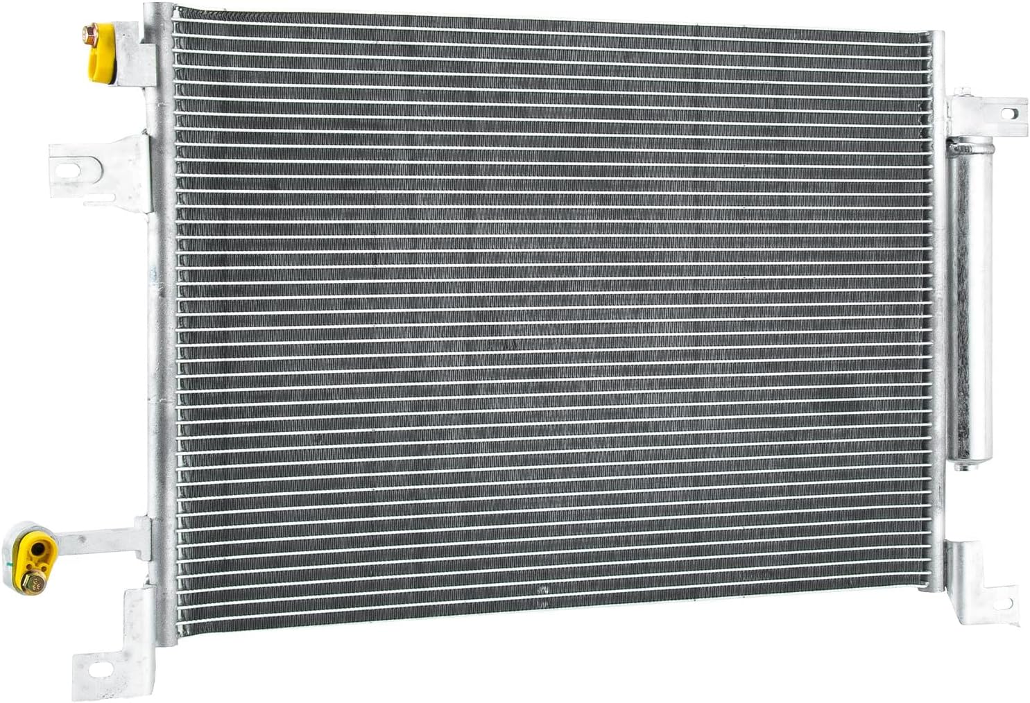 #73791Air Conditioning A/C Condenser Condensador for 2010-2014 Ford Mustang 5.8L 3.7L 5.0L 5.4L 4.6L 4.0L Aluminum AC Condenser w/Receiver Drier 2011 2012 2013