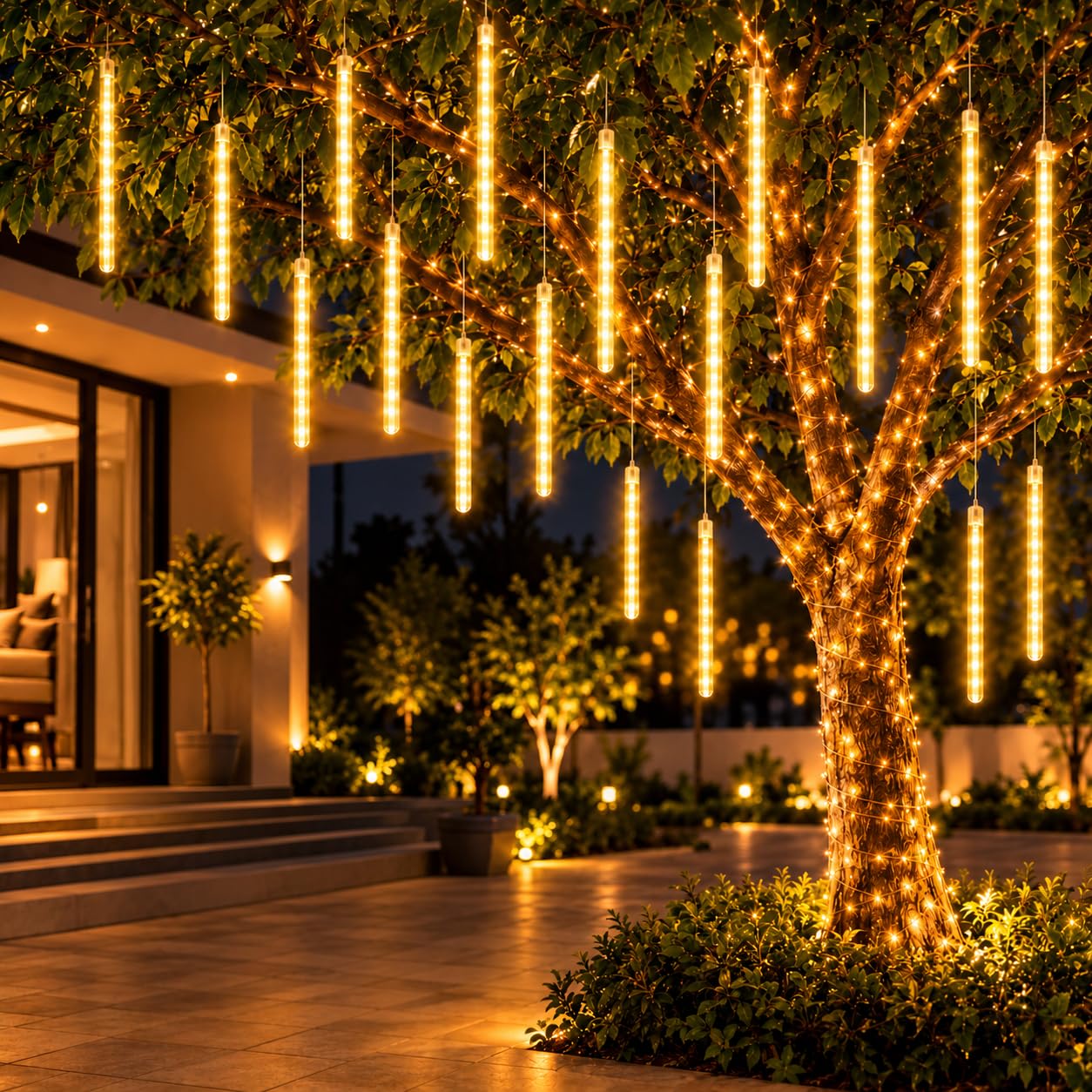 Warm White Fairy String Lights - 240 LEDs, 8 Modes -10
