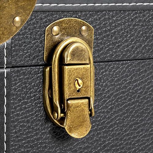 Miniatura 5 de Goudergo Estuche de tren de maquillaje portátil de 3 niveles, estuche de alta seguridad, organizador de esmalte de uñas, estuche de tren de