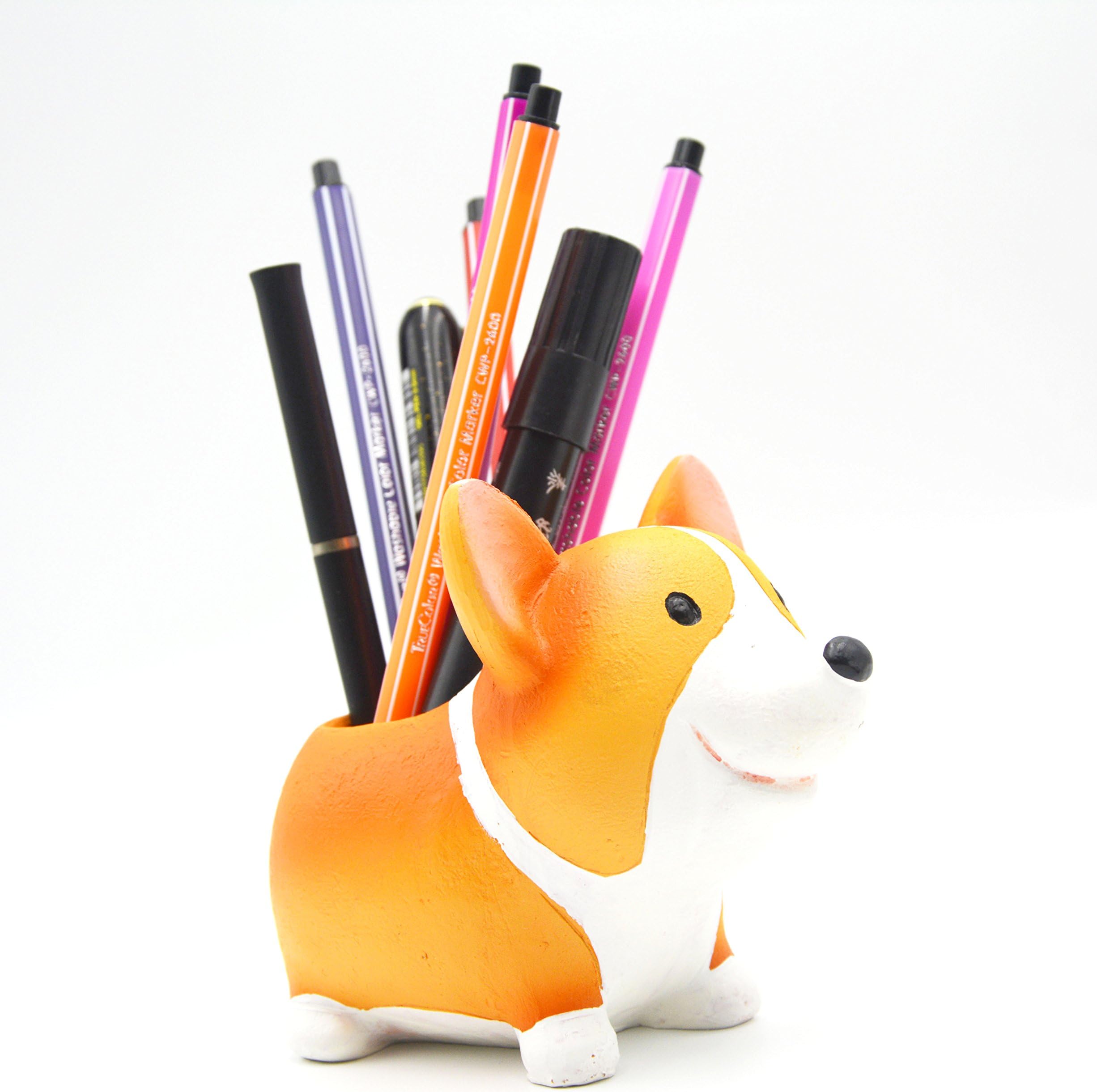 MONMOB Creative Pen Pencil Brush Holder Pot Stylish Storage Container Desk Accessories Organizer Decoration Succulent Plant Pot Office School Gift