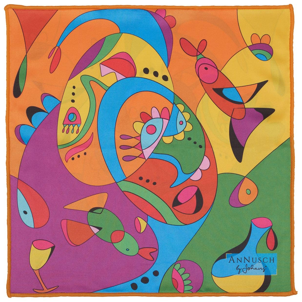 Johans® XXL Microfibre Cloth For Cleaning Smartphone, Tablet, Glasses, Screen, Camera - Cleaning Cloth - Optical Quality 30 X 30 Cm (Kringel