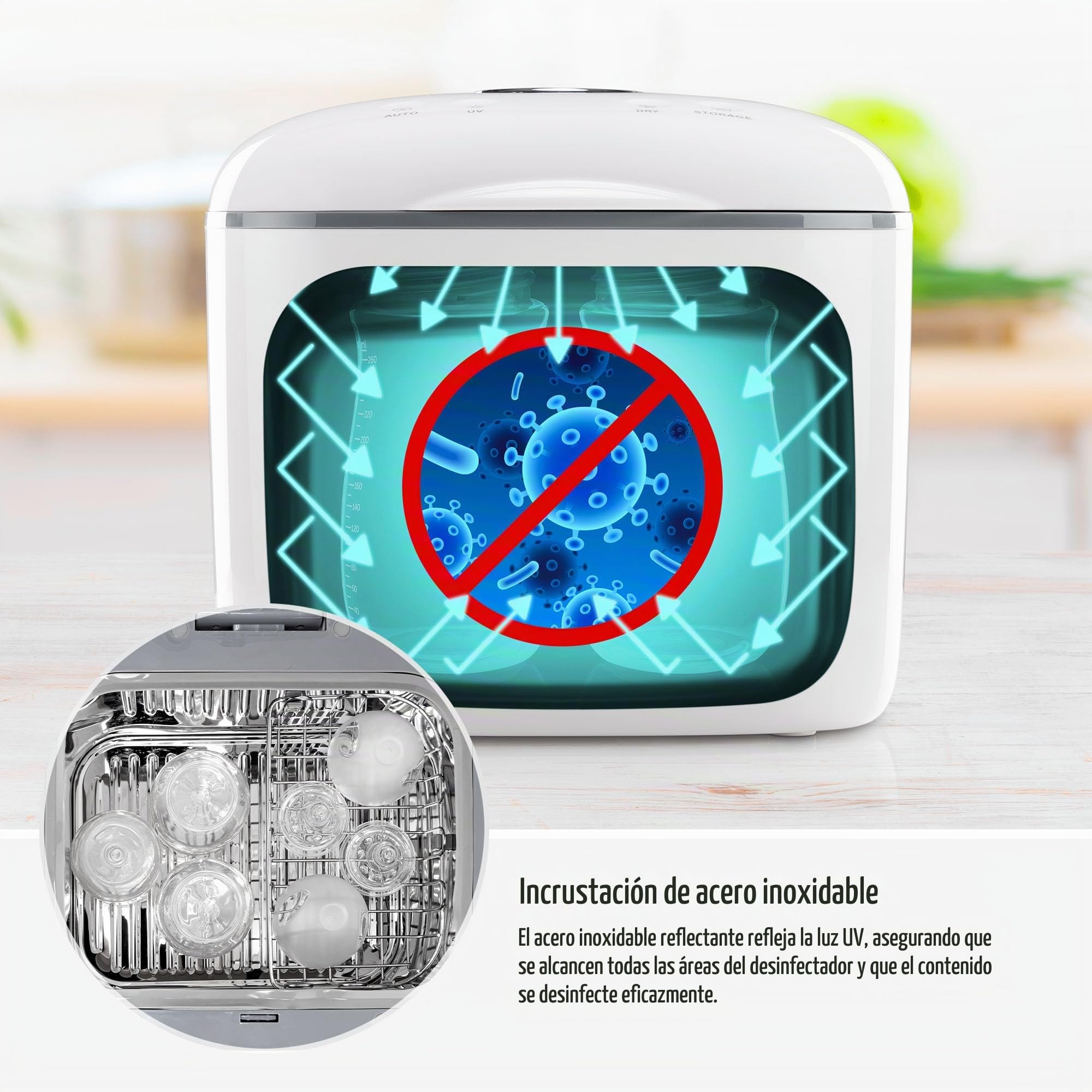 Esterilizador por UV-C con función de secado