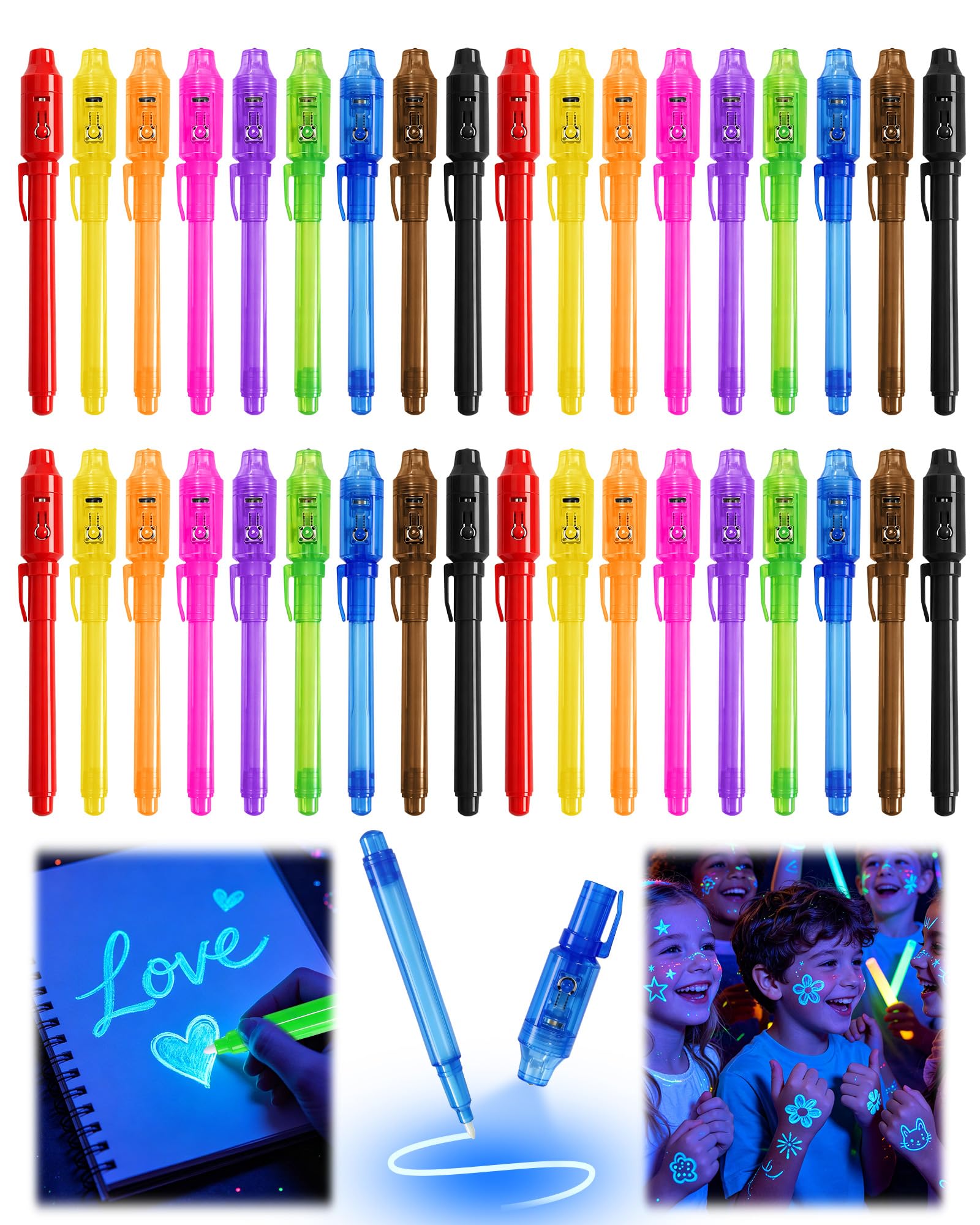 GUKAZH 36 PACK Invisible Ink Pen - spy gadgets | Mubboo