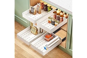 Pull Out Drawer For Spice Rack, Peel And Stick Cabinet Sliding Drawer