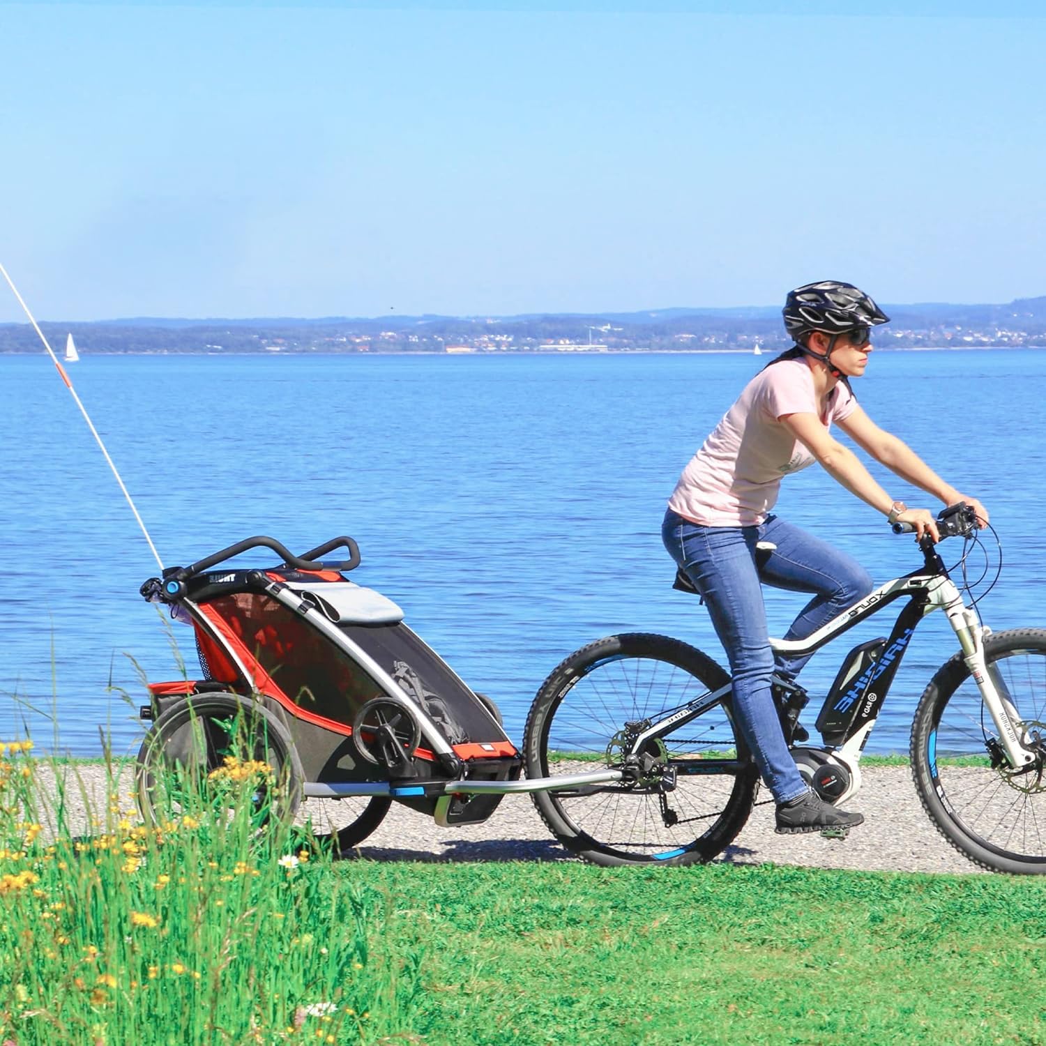 2 pezzi rimorchio bicicletta frizione universale per Kid/Kid Plus dal 2016, compatibile con Vaya 1 & Keeke 2, adattatore rimorchio bicicletta, nero