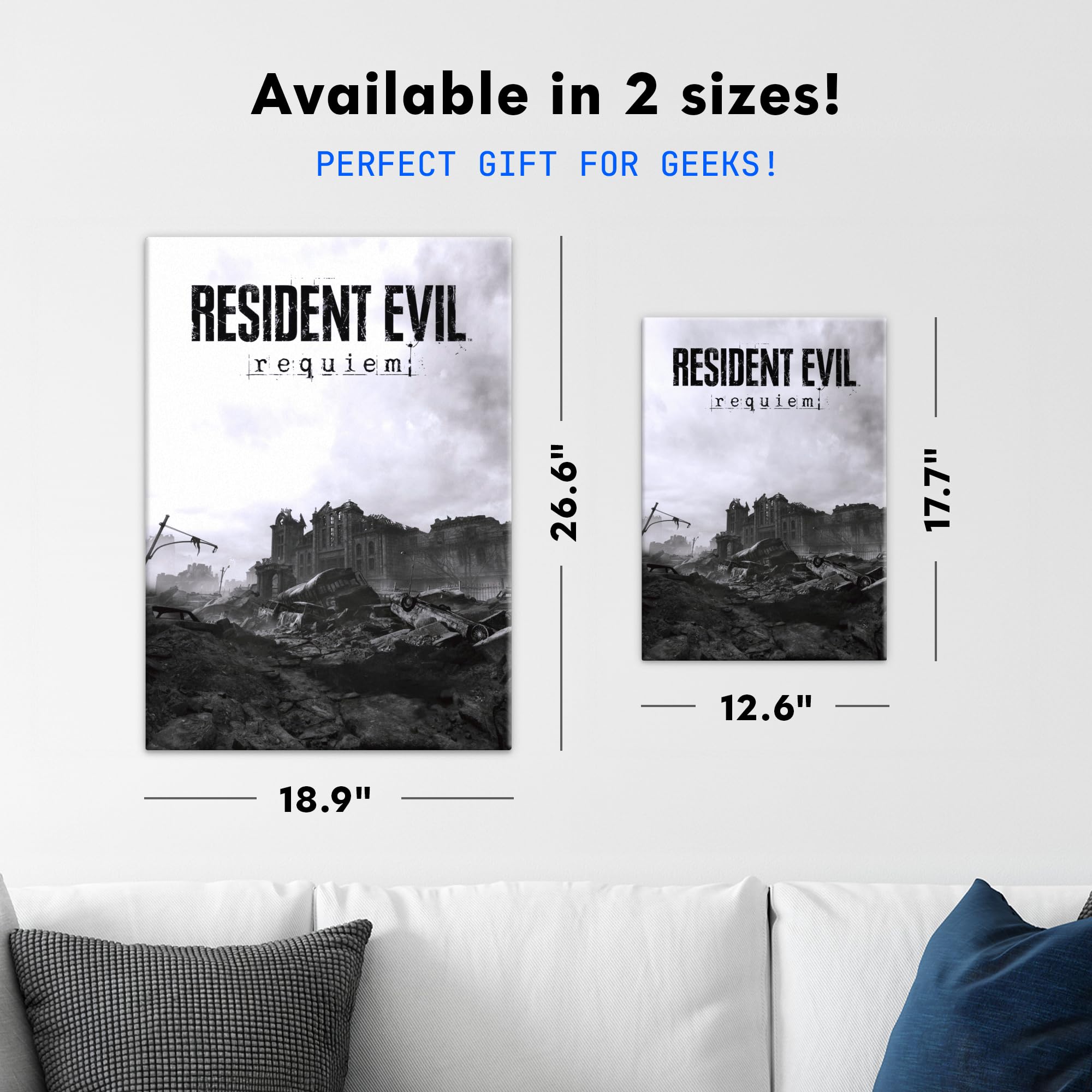 Displate Metallposter Resident Evil Resident Evil Requiem Wanddeko Poster für Schlafzimmer Magnetische Befestigung 32 x 45 cm
