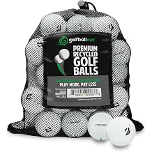 Recycled Golf Balls for Bridgestone Tour Mix - Used Golf Balls Bulk 3A Good Condition Includes Mesh Bag 24-48-Pack, White