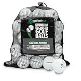 Recycled Golf Balls for Bridgestone Tour Mix - Used Golf Balls Bulk 3A Good Condition – Includes Mesh Bag – &lpar;24-48&rpar;-Pack&comma; White