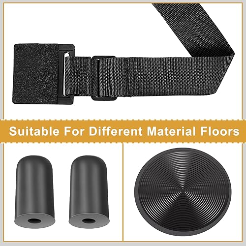 Miniatura 3 de Nuanchu Juego de 4 anclajes para perno de violonchelo, tapete antideslizante, tapón de correa, protectores de piso de goma para mayor estabilidad