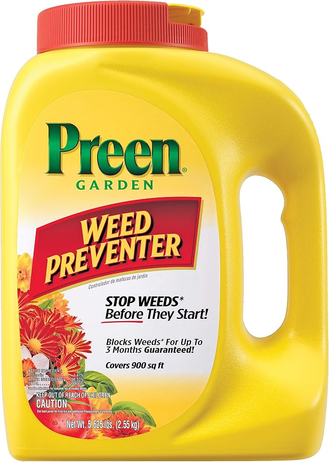 Preen Garden Weed Preventer - 5.625 lb. Bottle - Covers 900 