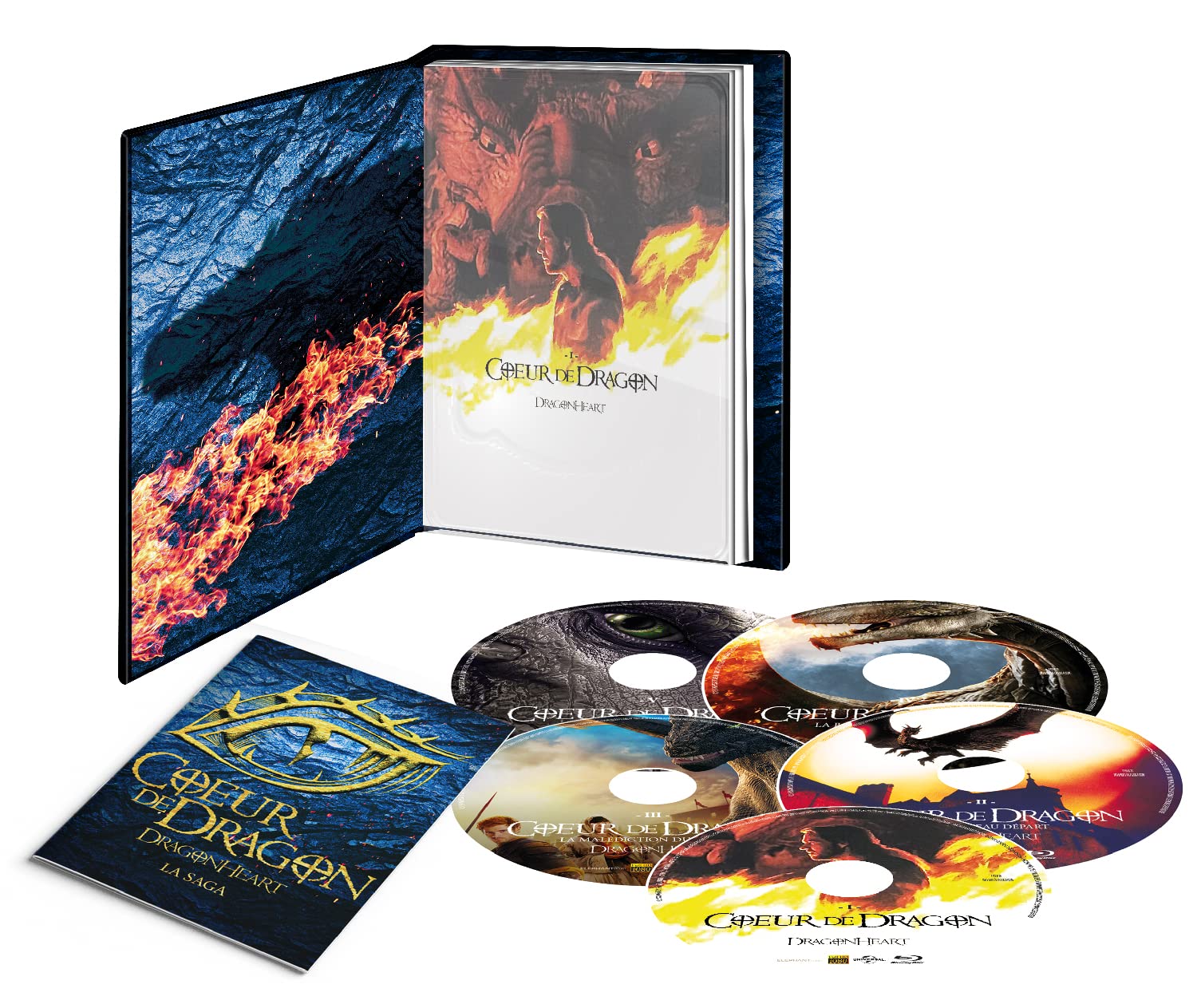 [Elephant Films] - Coeur de Dragon - DragonHeart - L'intégrale 5 films - Mediabook 5 Blu-ray