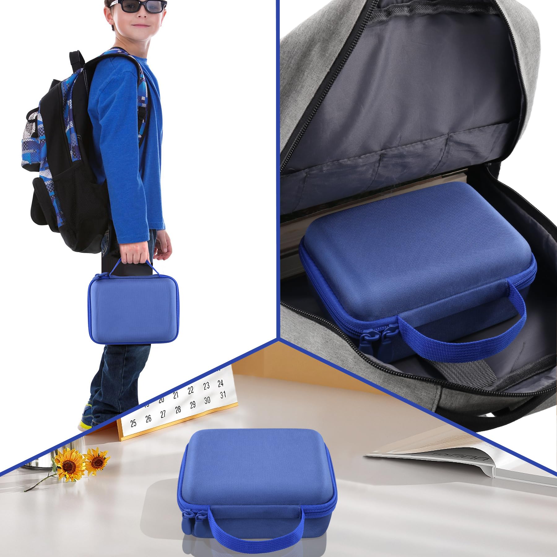 co2CREA Étui de Voyage Rigide Housse Cas pour VTech KidiZoom Duo Camera FX Kids Appareil Photo