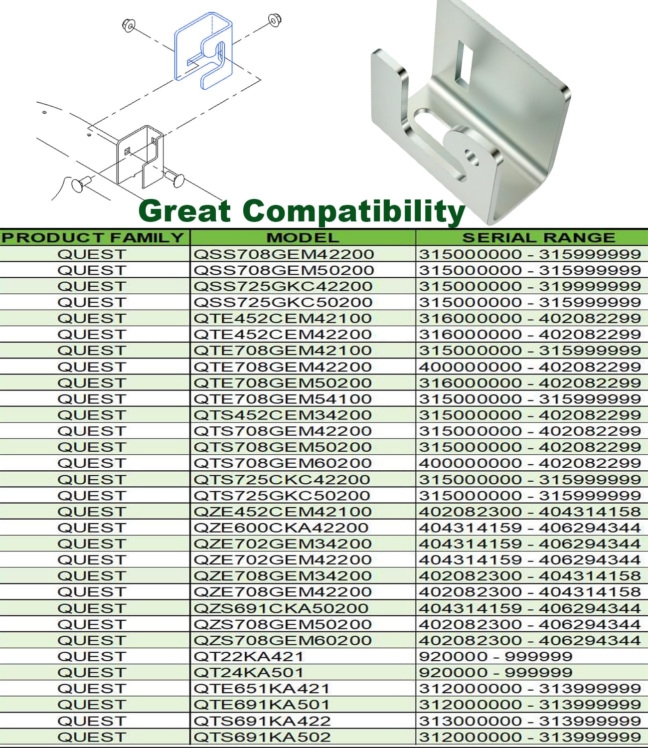 Amazon.com : ONYUOKU 131-4138 Right Hand Deck Hanger Bracket